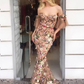 Sexy Prom Dresses Off-the-shoulder Lace Mermaid Prom Dress Long Evening Dress SH324