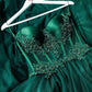 Prom dress,formal dress, evening gown, emerald green prom dress SH331