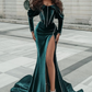 Stylish Split Front Off-the-shoulder Prom Dress With Train SH357