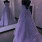 Backless Lace Prom Gown Long Prom Dresses SH449
