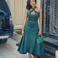 Simple Green Prom Dress Wedding Guest Dresses SH504