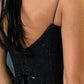 Mermaid Floor-length Black Modest Sequin Prom Dress SH511