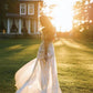 Sparkle Mermaid Off The Shoulder Wedding Gown With High Slit, Shine Dress Wedding Party Dress SH557