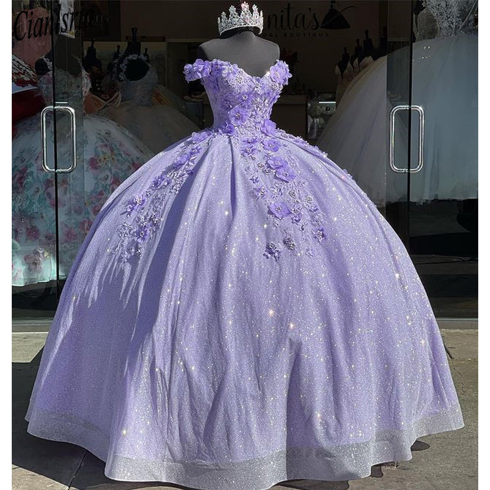 Light Sky Blue Quinceanera Dresses Ball Gown Off Shoulder 3D Rose Flowers Puffy Sweet 16 Dress Celebrity Party Gowns Graduation SA1614 Light Sky Blue Quinceanera Dresses Ball Gown Off Shoulder 3D Rose Flowers Puffy Sweet 16 Dress Celebrity Party Gowns Graduation SA1614