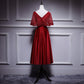 A line Red Prom Dresses Short Bridesmaid Dress SH206