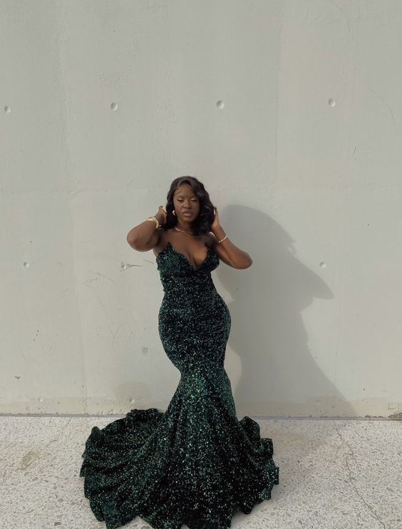 Black Girl Prom Dresses Long Mermaid Prom Dresses SA1516