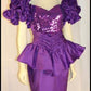 Unique Purple Short Prom Dress, Formal Evening Dress T1496