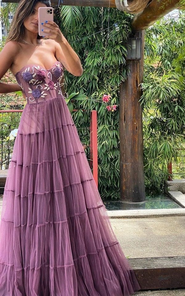 Gorgeous A Line Prom Dresses,Lace Long Prom Dresses Formal Beads Evening Dresses S903