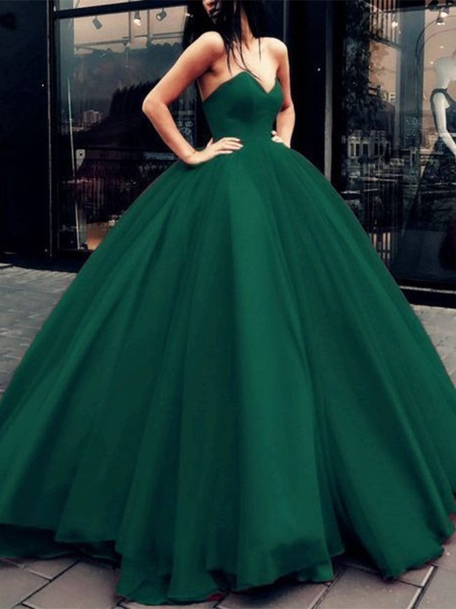 Dark Green Formal Prom Dress, Special Occasion Dress E406