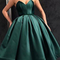 Ball Gown Short Prom Dress Dark Green Homecoming Dress MY1291