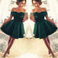 Short Prom Dresses Green Homecoming Dress E13